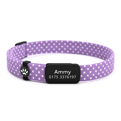 AMMY Personalisiertes Katzenhalsband mit Magnetverschluss