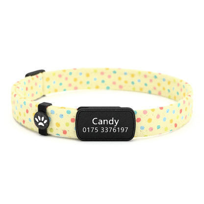 CANDY Personalisiertes Katzenhalsband mit Magnetverschluss