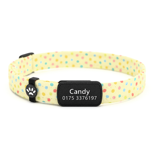 CANDY Personalisiertes Katzenhalsband mit Magnetverschluss
