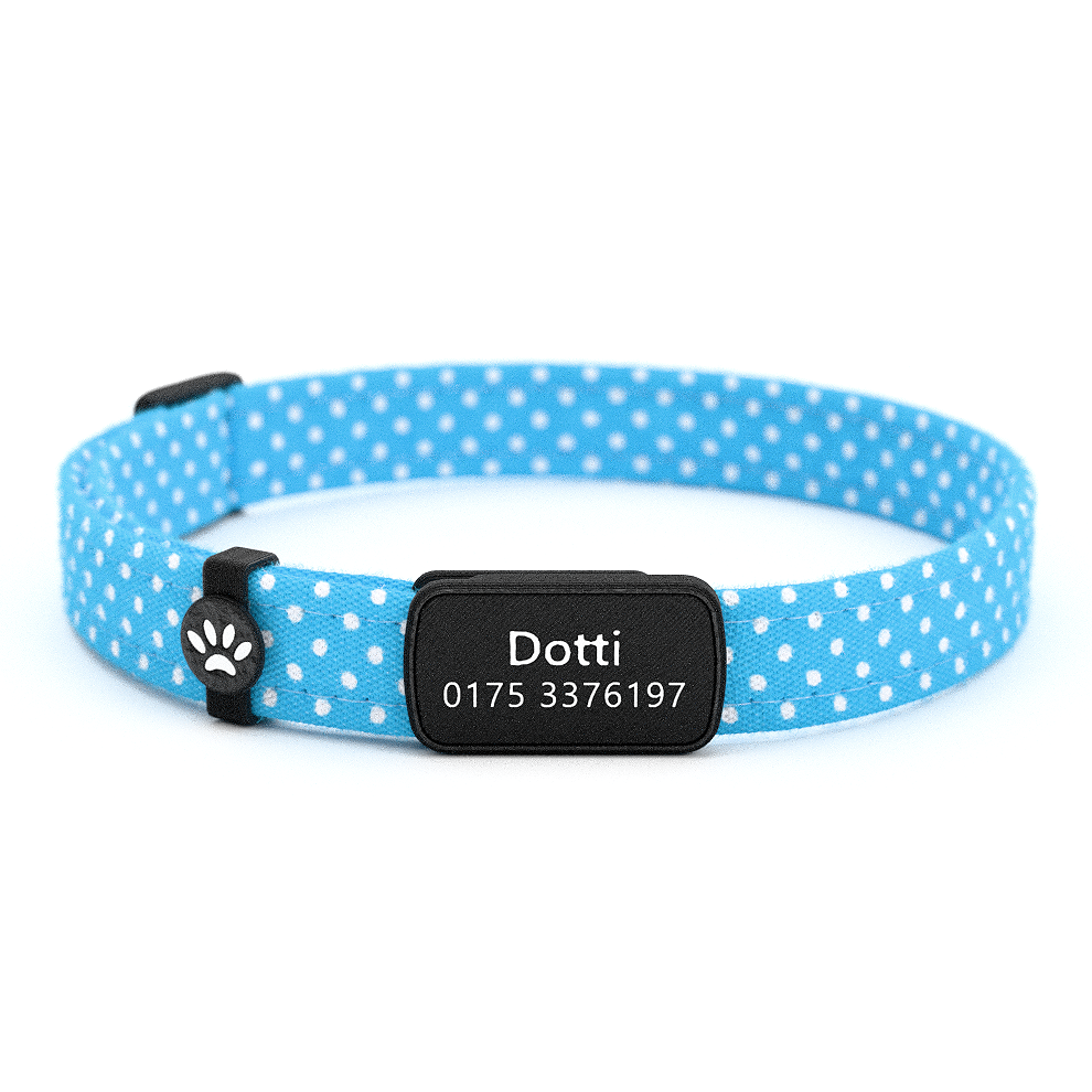 DOTTI Personalisiertes Katzenhalsband mit Magnetverschluss
