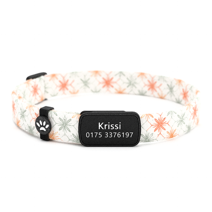 KRISSI Personalisiertes Katzenhalsband mit Magnetverschluss