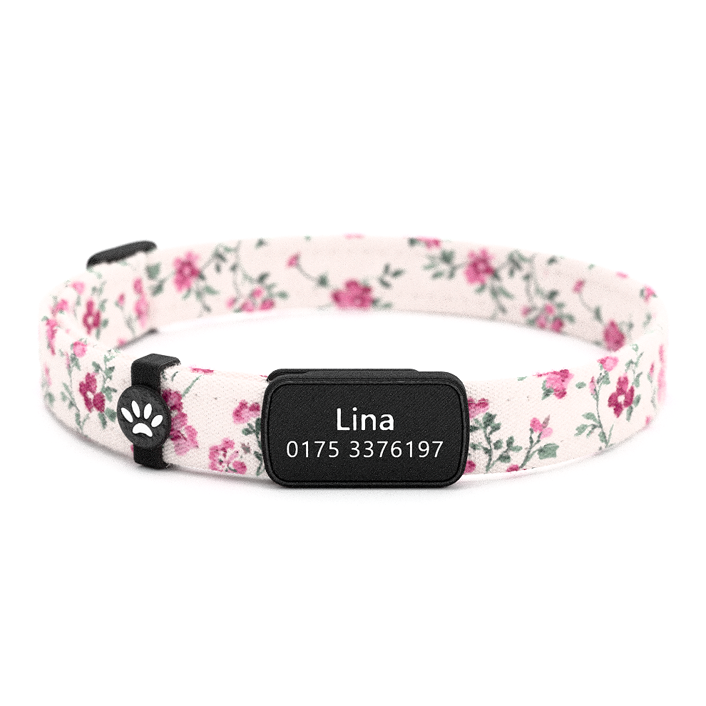 LINA Personalisiertes Katzenhalsband mit Magnetverschluss