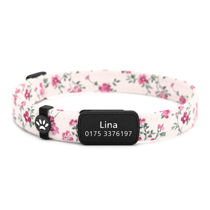 LINA Personalisiertes Katzenhalsband mit Magnetverschluss