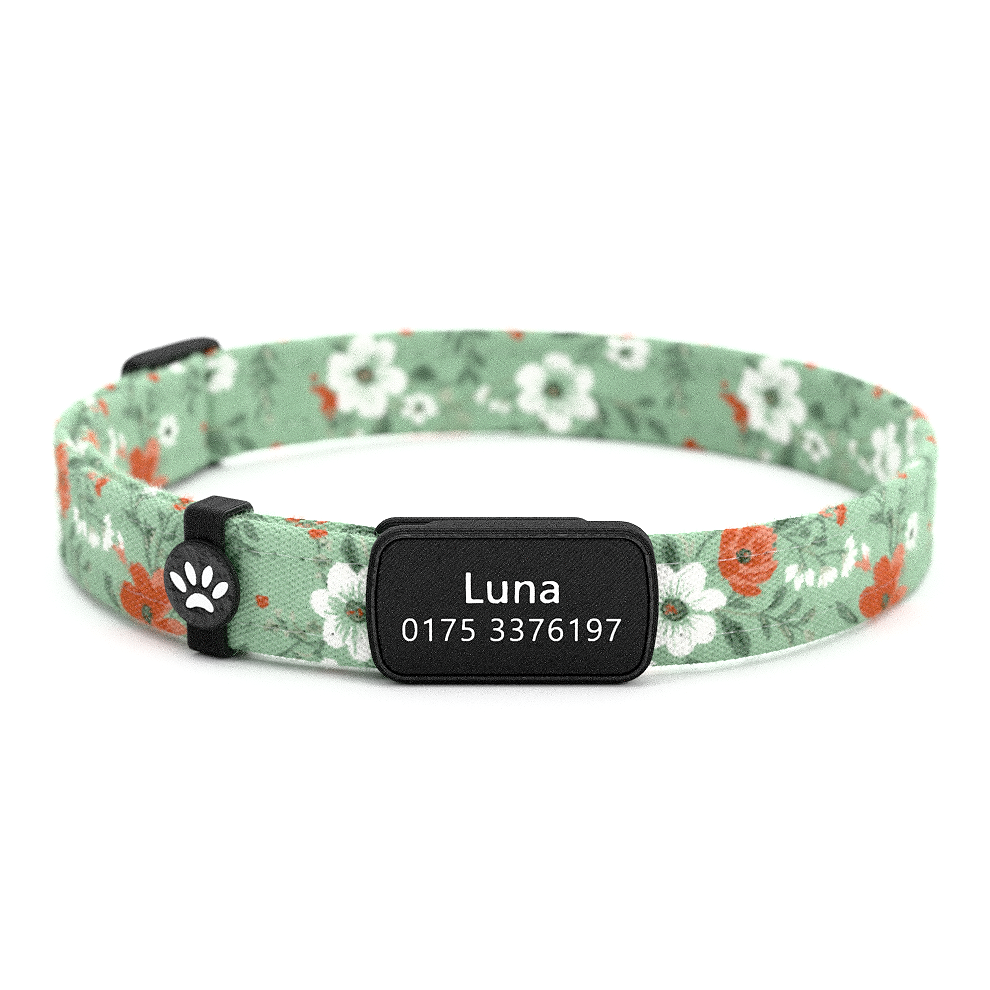 LUNA Personalisiertes Katzenhalsband mit Magnetverschluss