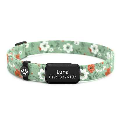 LUNA Personalisiertes Katzenhalsband mit Magnetverschluss