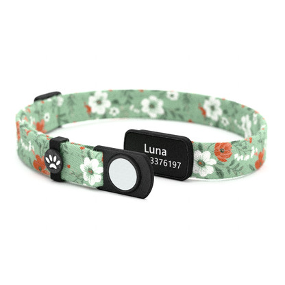 LUNA Personalisiertes Katzenhalsband mit Magnetverschluss