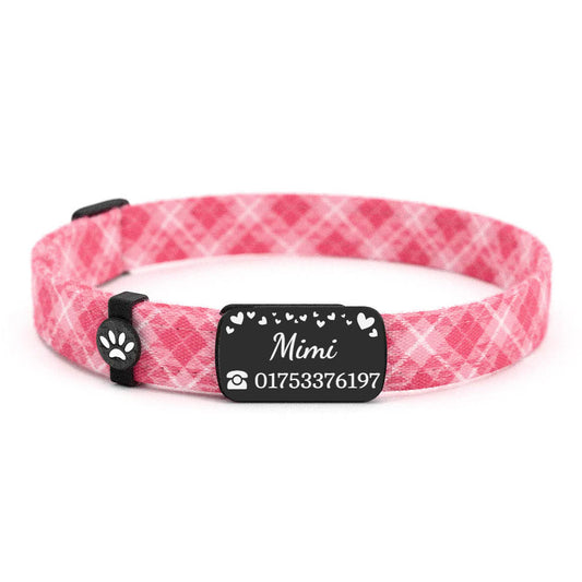 MIMI Personalisiertes Katzenhalsband mit Magnetverschluss