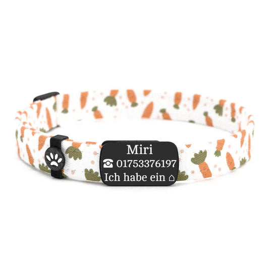 MIRI Personalisiertes Katzenhalsband mit Magnetverschluss