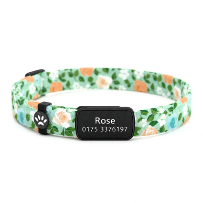 ROSE Personalisiertes Katzenhalsband mit Magnetverschluss