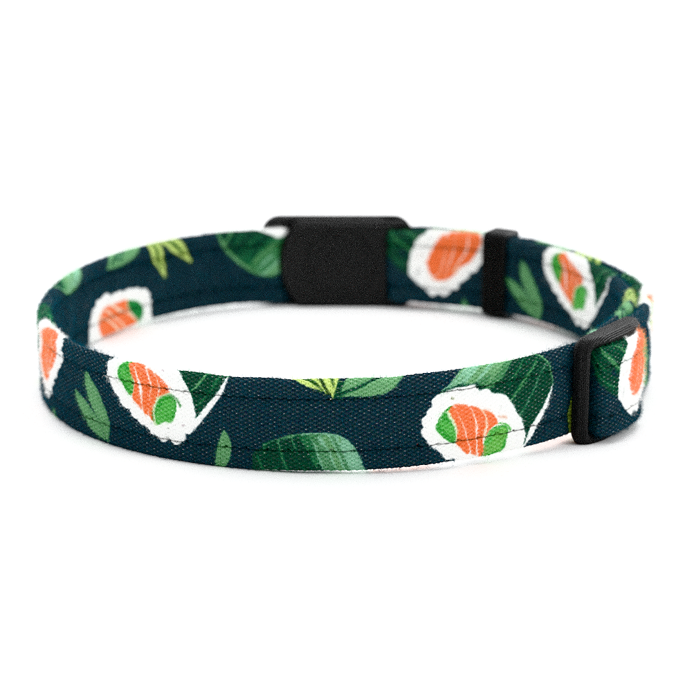 SUSHI Personalisiertes Katzenhalsband mit Magnetverschluss
