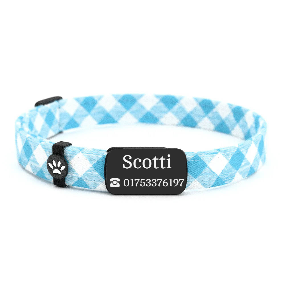 SCOTTI Personalisiertes Katzenhalsband mit Magnetverschluss