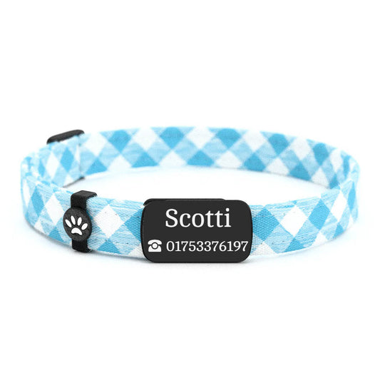 SCOTTI Personalisiertes Katzenhalsband mit Magnetverschluss