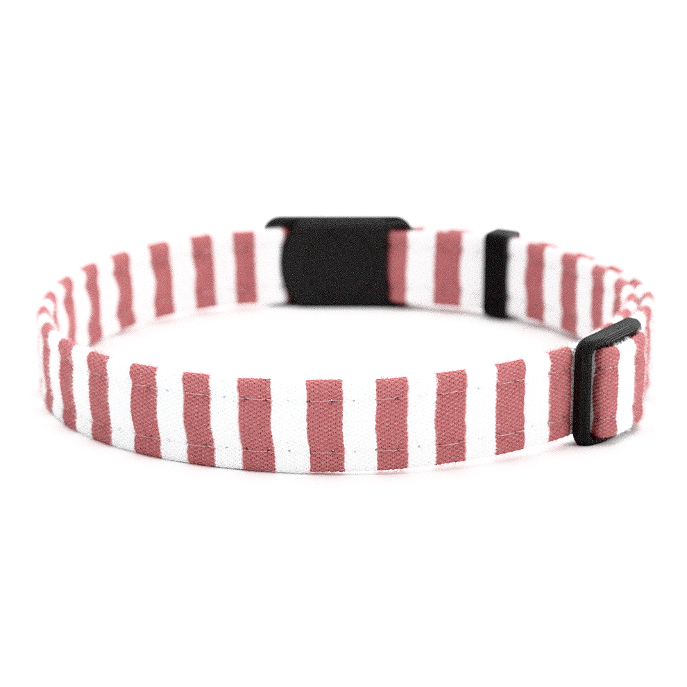 STRIPE Personalisiertes Katzenhalsband mit Magnetverschluss