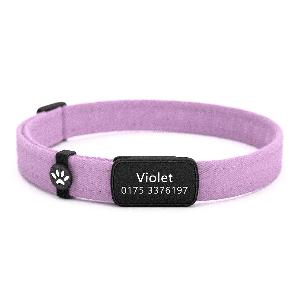 VIOLET Personalisiertes Katzenhalsband mit Magnetverschluss